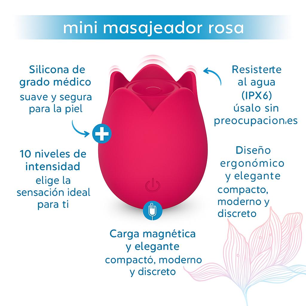 " Rosa Recargable 🌹 – 10 Modos de Bienestar y Relajación”