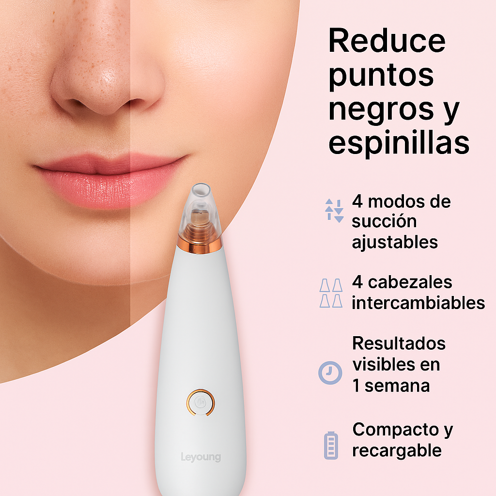 Limpiador de poros -4 Modos de succión