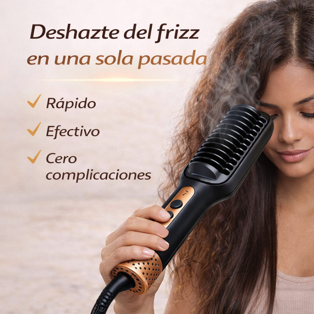 Cepillo Alisador Sokany Pro Anti Frizz