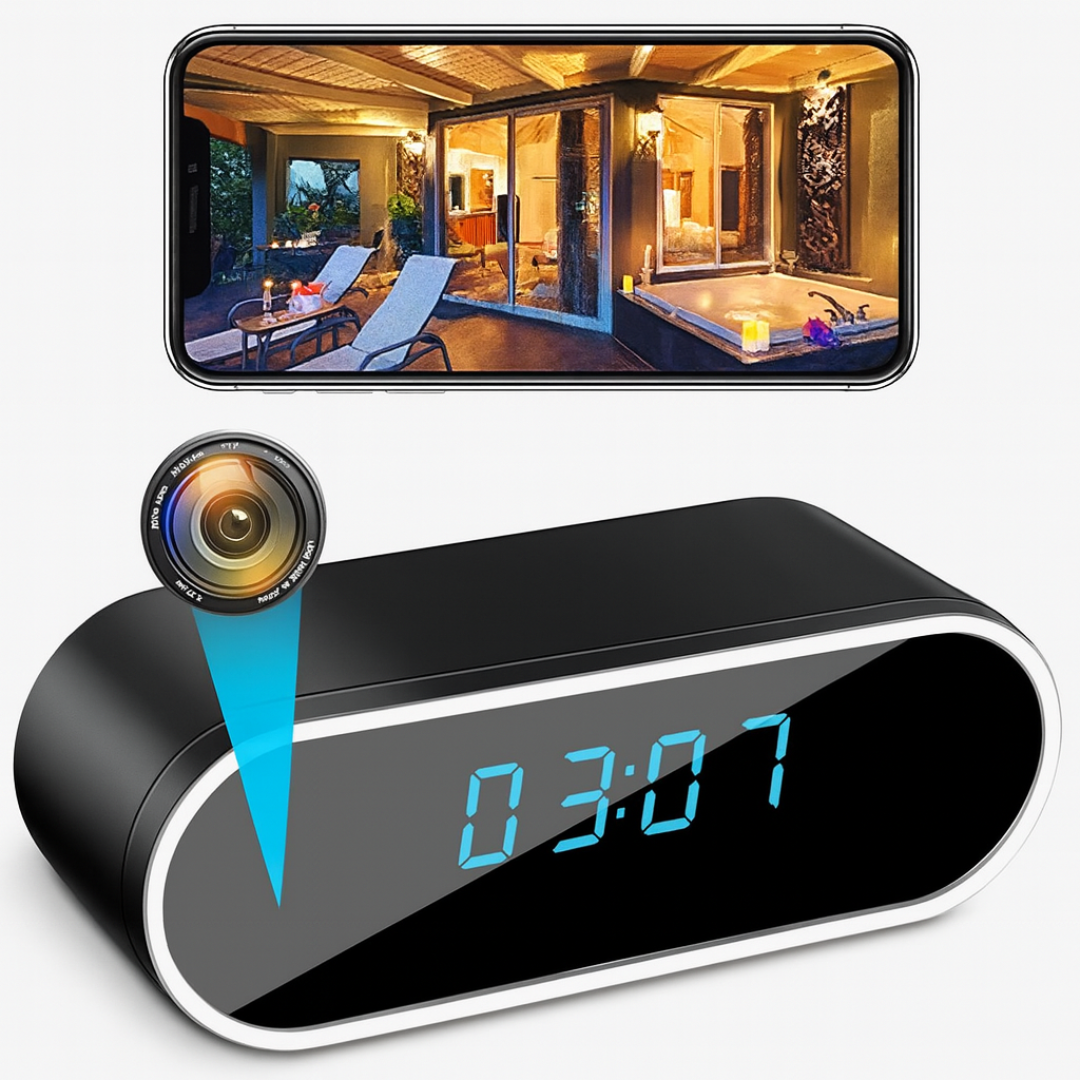 Reloj Espía WiFi 4K con Visión Nocturna y Detección de Movimiento – Seguridad Invisible en tu Hogar