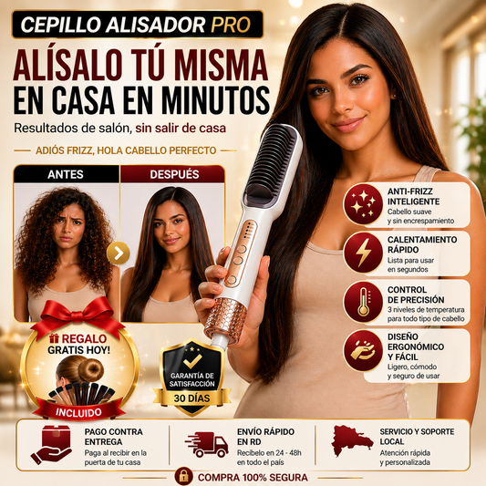 Cepillo Alisador Sokany Pro Anti Frizz
