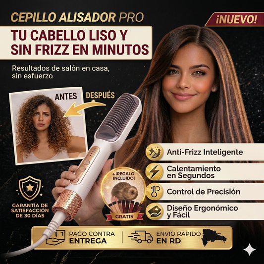 Cepillo Alisador Sokany Pro Anti Frizz