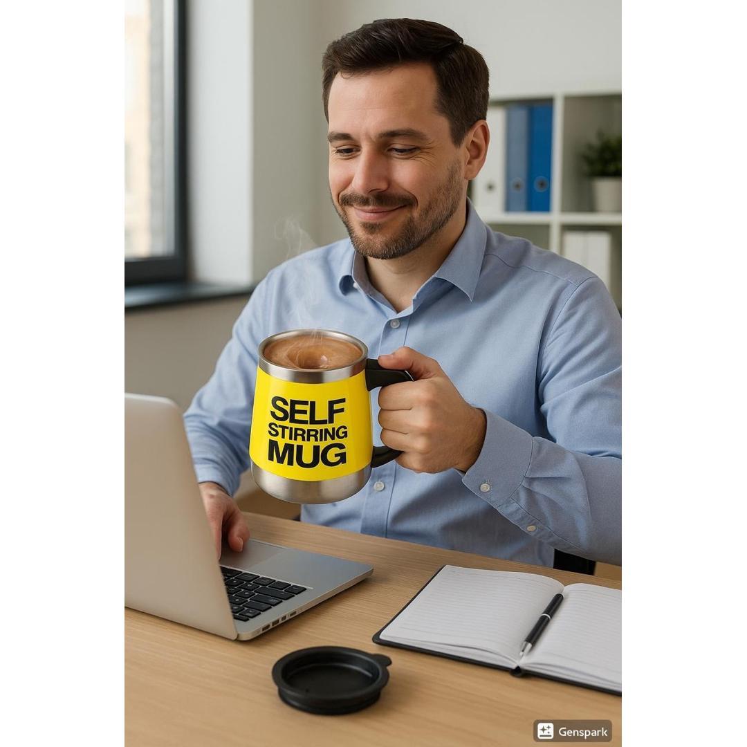 Taza Batidora -Mezcla Automática-Café con un Botón!