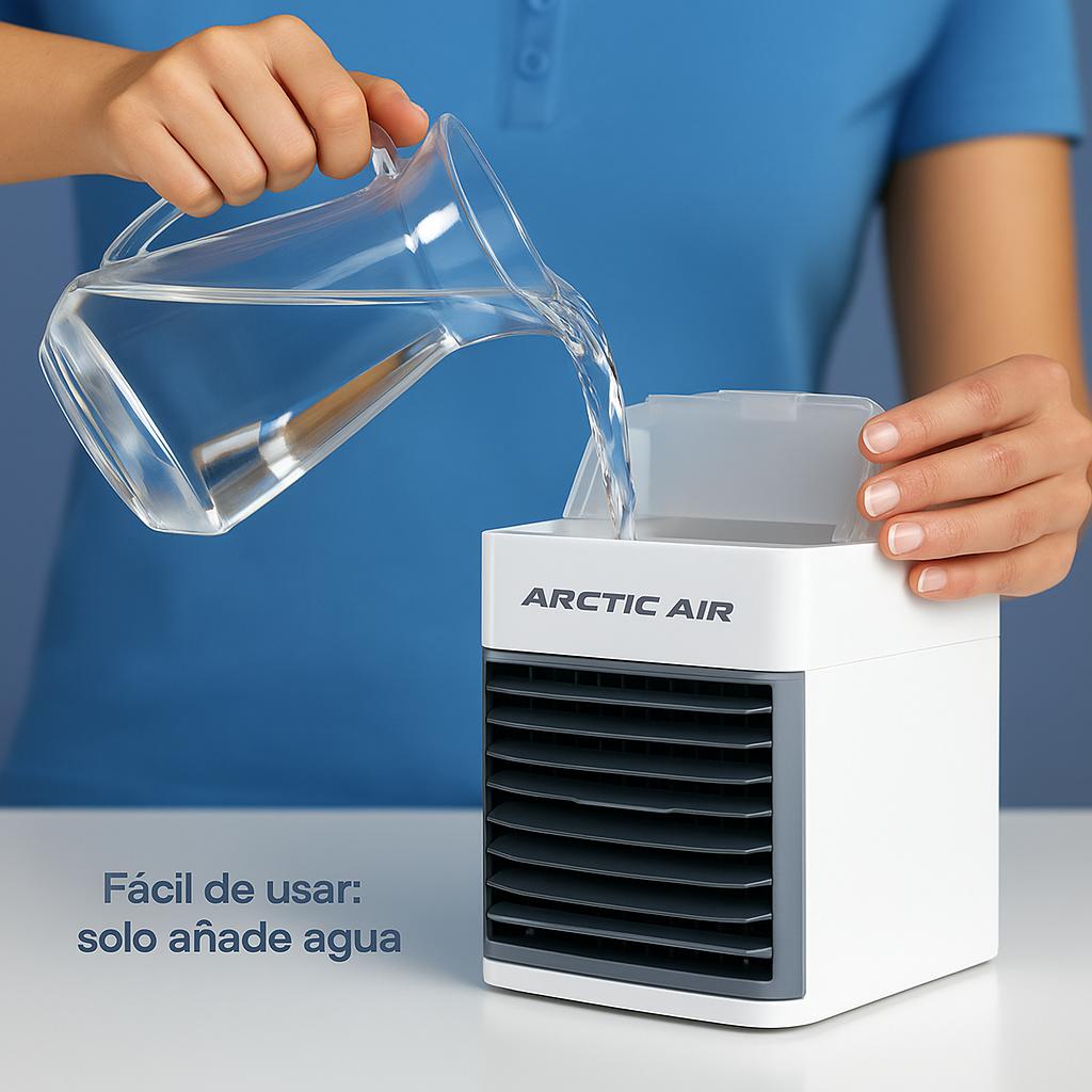 Mini Aire Portátil 3 en 1 | Enfriador + Humidificador + Purificador