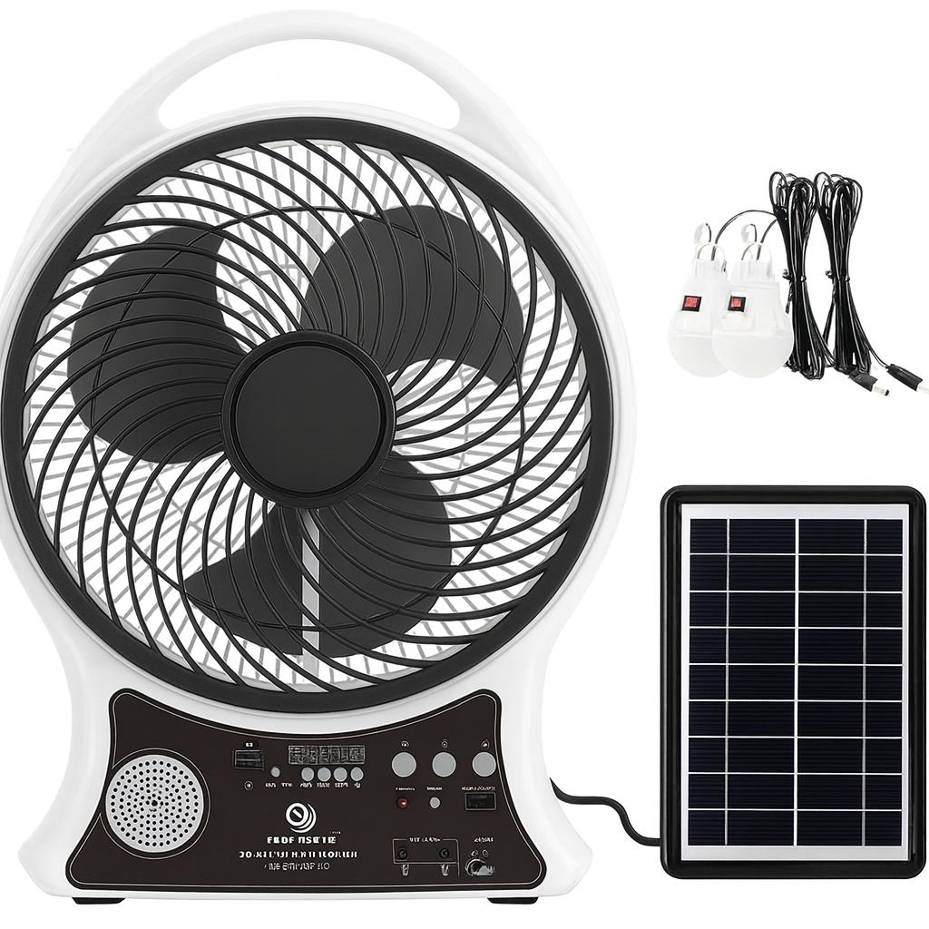 Abanico Recargable Solar 14"