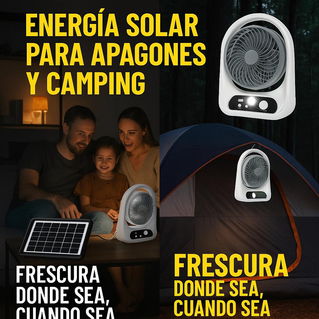 Ventilador Abanico Solar