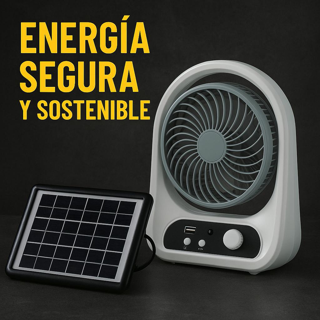 Ventilador Abanico Solar