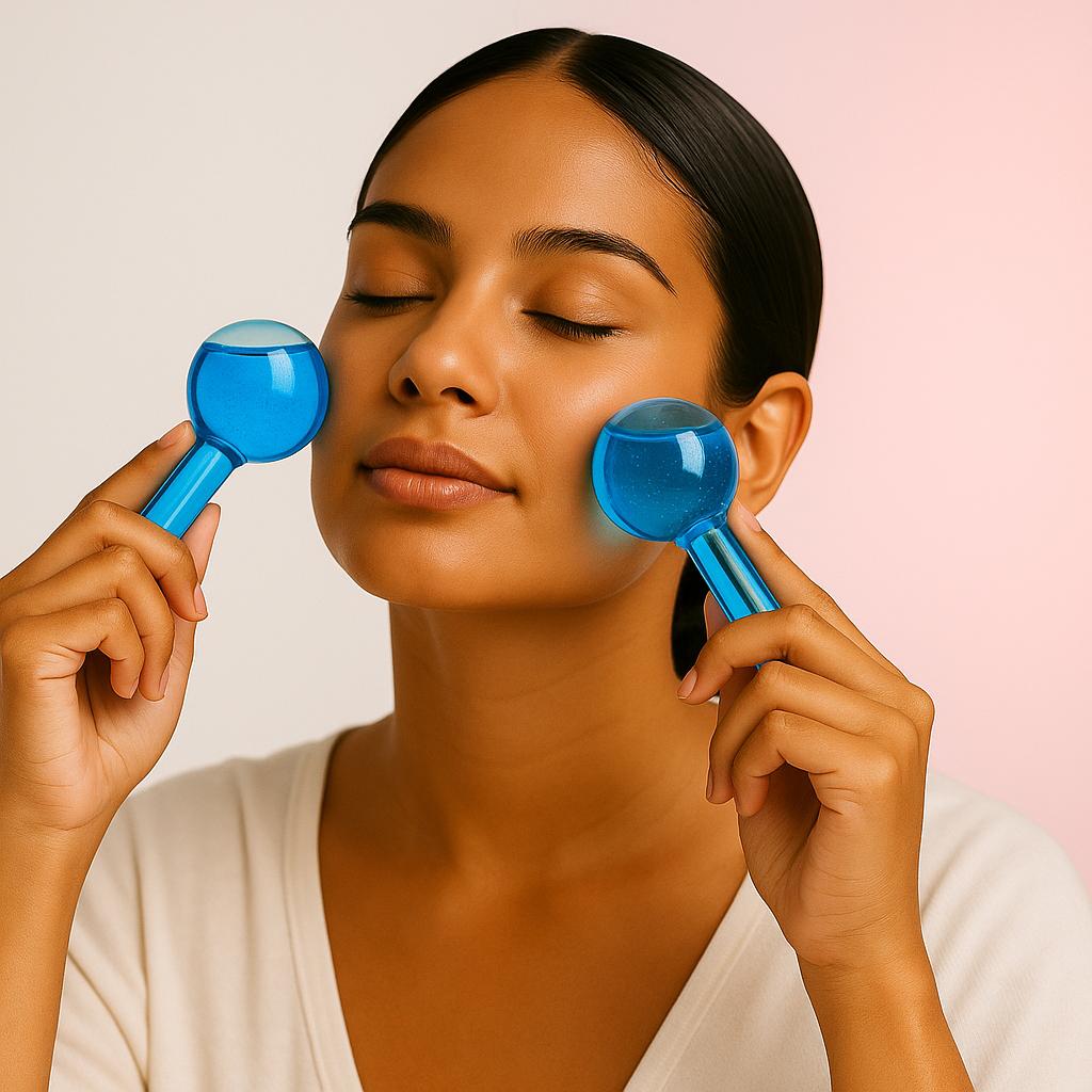 ✨ Bolas de Cristal Terapéuticas para Masaje Facial – Rejuvenece tu piel al instante