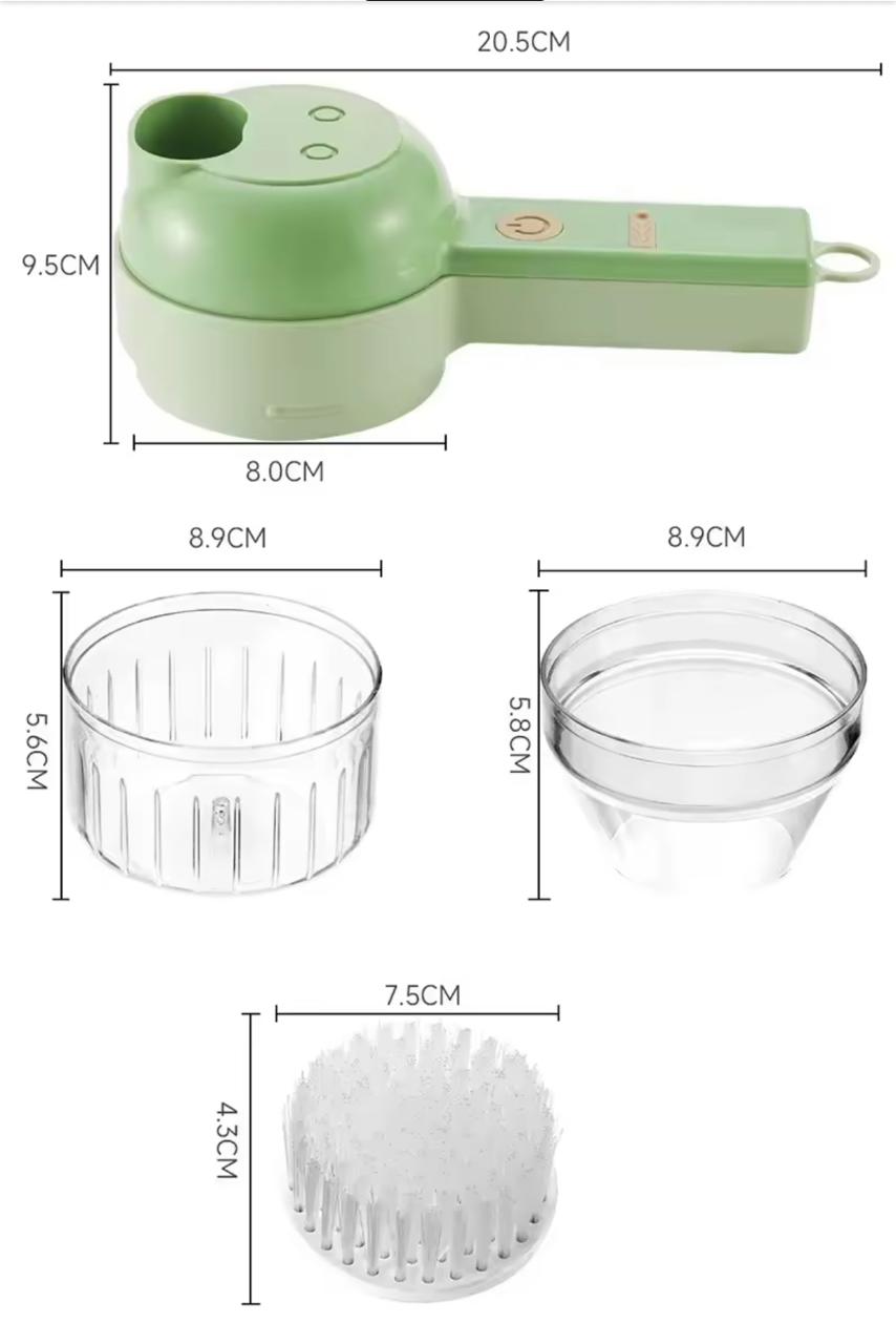 Cortador de Vegetales Eléctrico 4 en 1