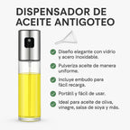Dispensador de Aceite| Vidrio y Acero Inoxidable